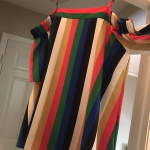 Off the shoulder colorful top